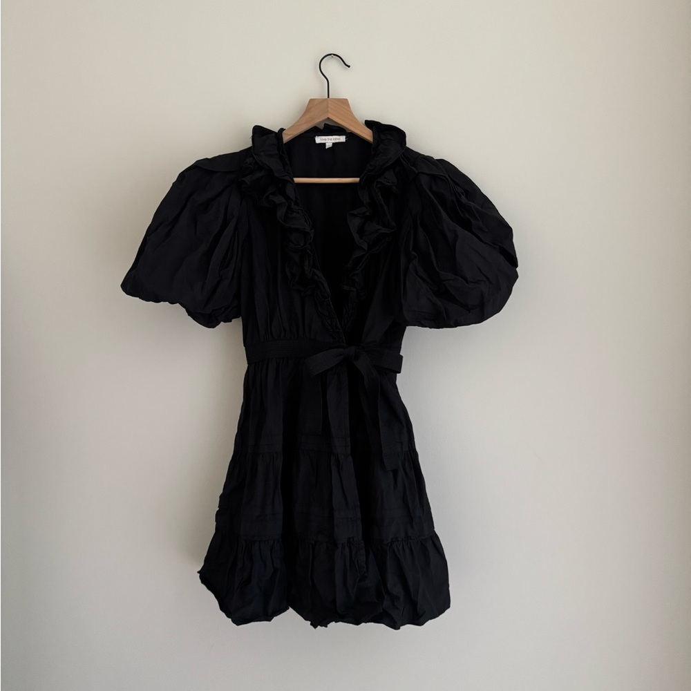 Love The Label Black Puff Sleeve Dress